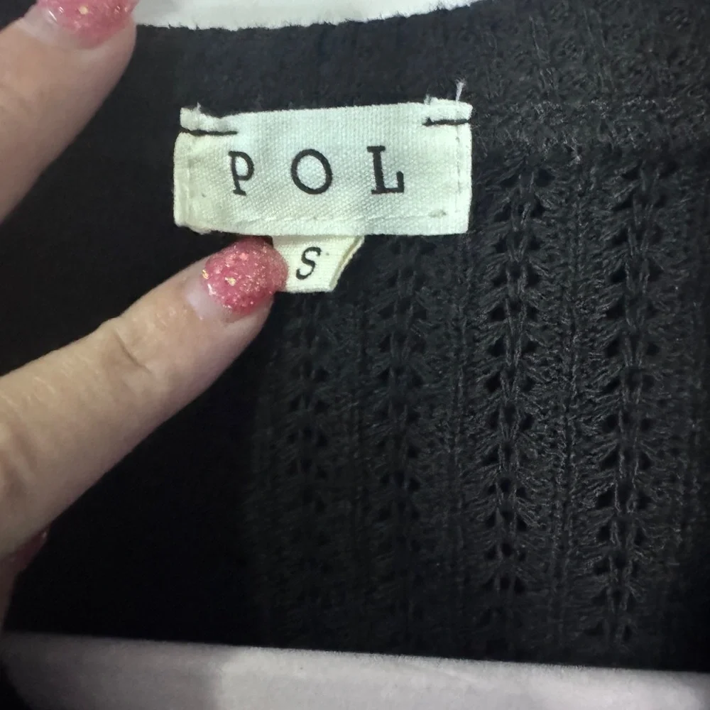 POL Orange Star Patchwork Thermal Hoodie - NWOT Size Small - Picture 2 of 5